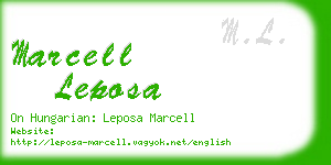 marcell leposa business card